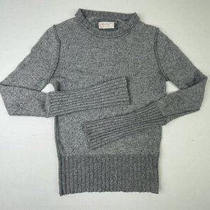American Eagle XS Tall Petite Cable Knit Sweater Pullover Long Sleeve Wool Blend